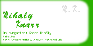 mihaly knarr business card